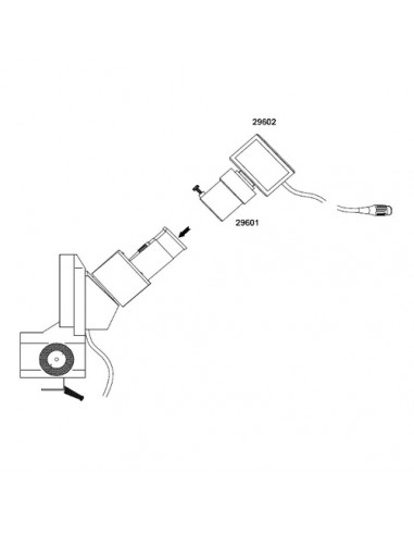 Connecteur CAMERA pour caméra MC1  PAL pour colposcope à LED  binoculaire