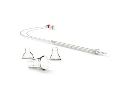 HSG rigid catheter 400mm with set of three cups 23/28/35mm Box of 5 - Sterile EO