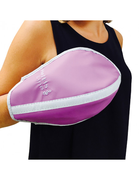 Breast protection glove Lead eq 0,5 large Size length 25 x Width 20 color magic purple 213
