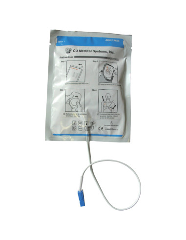 Electrodes pair for adult for defibrillators DEFIB1000 and 140DEF100
