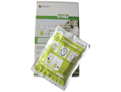 Electrodes pair for child ( 8 years old &  25kg) for defibrillators DEFIB1000 and 140DEF100