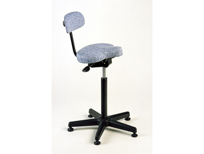 Stool seating/standing - comfort seat -7°to+5° adjust.Height 65/85cm 5 glides - max load 120kg