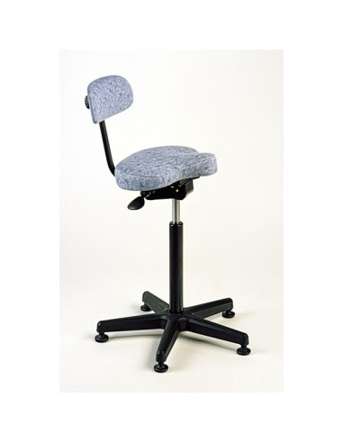 Stool seating/standing - comfort seat -7°to+5° adjust.Height 65/85cm 5 glides - max load 120kg