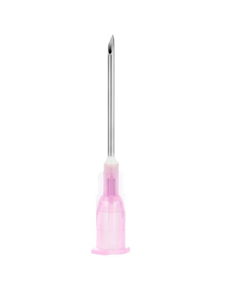 Sol Millenium Needle - 18G - 1" - 25mm (pink) Box of 100