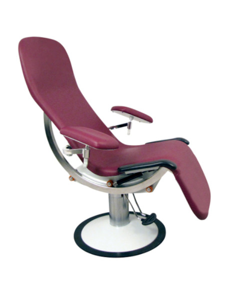 Fauteuil de soins DENEO hauteur variable 51/71cm avec rotation charge max 200 kg /base circulaire