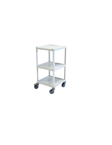 Medical trolley Resine 400x400 3 trays