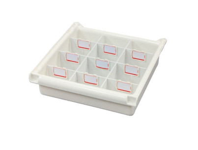 Agily depth partition 400x400 tray H:115mm for partition kit