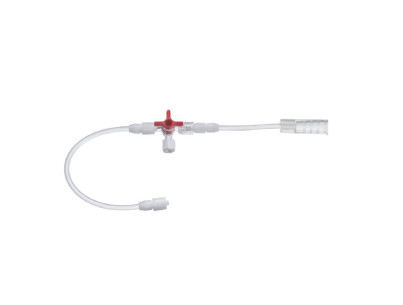 Drainage bag connecting tube -30cm Llock Male/3-Way/funnel Box of 25