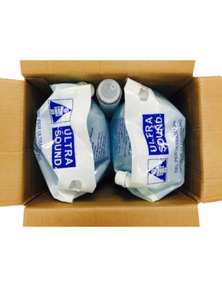 Modul Diagram ultrasound gel transparent box 2 soft pouch 5L Non sterile 2x5L + 1 empty bottle 260ml