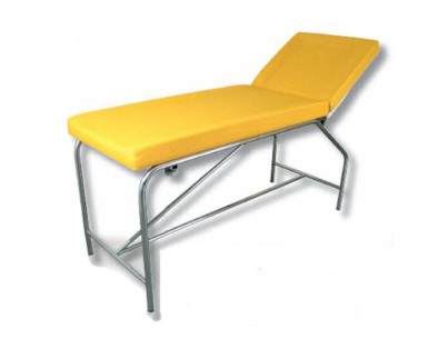 Divan gamme 118 fixe soudé inox H.65cm Dos.gaz/2 patins/sans sellerie Capacité 200KG/2000x650(750)x650mm