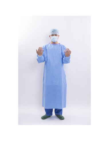 Standard surgical gown size S: 115x140cm + 2 hand towels - box of 50 Standard surgical gown size S: 115x140cm + 2 hand towels - box of 50