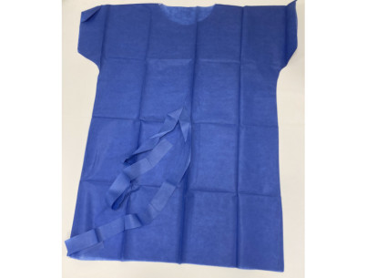 Blouse patient debout prédécoupée centrale au dos - Carton de 50